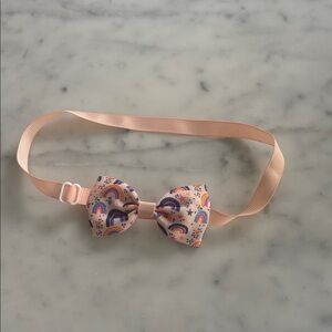 Rainbow Patterned Bow Headband